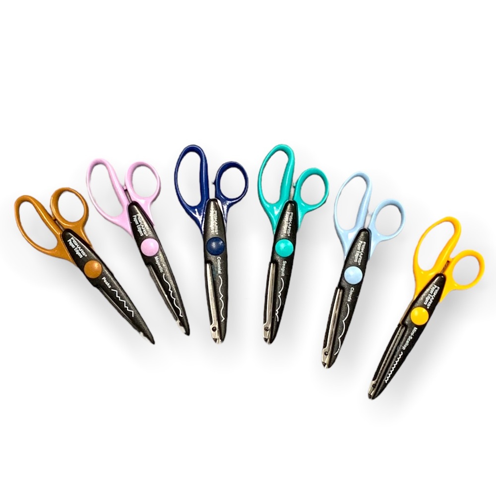 Fiskars Paper Edgers Scissors Lot of 6